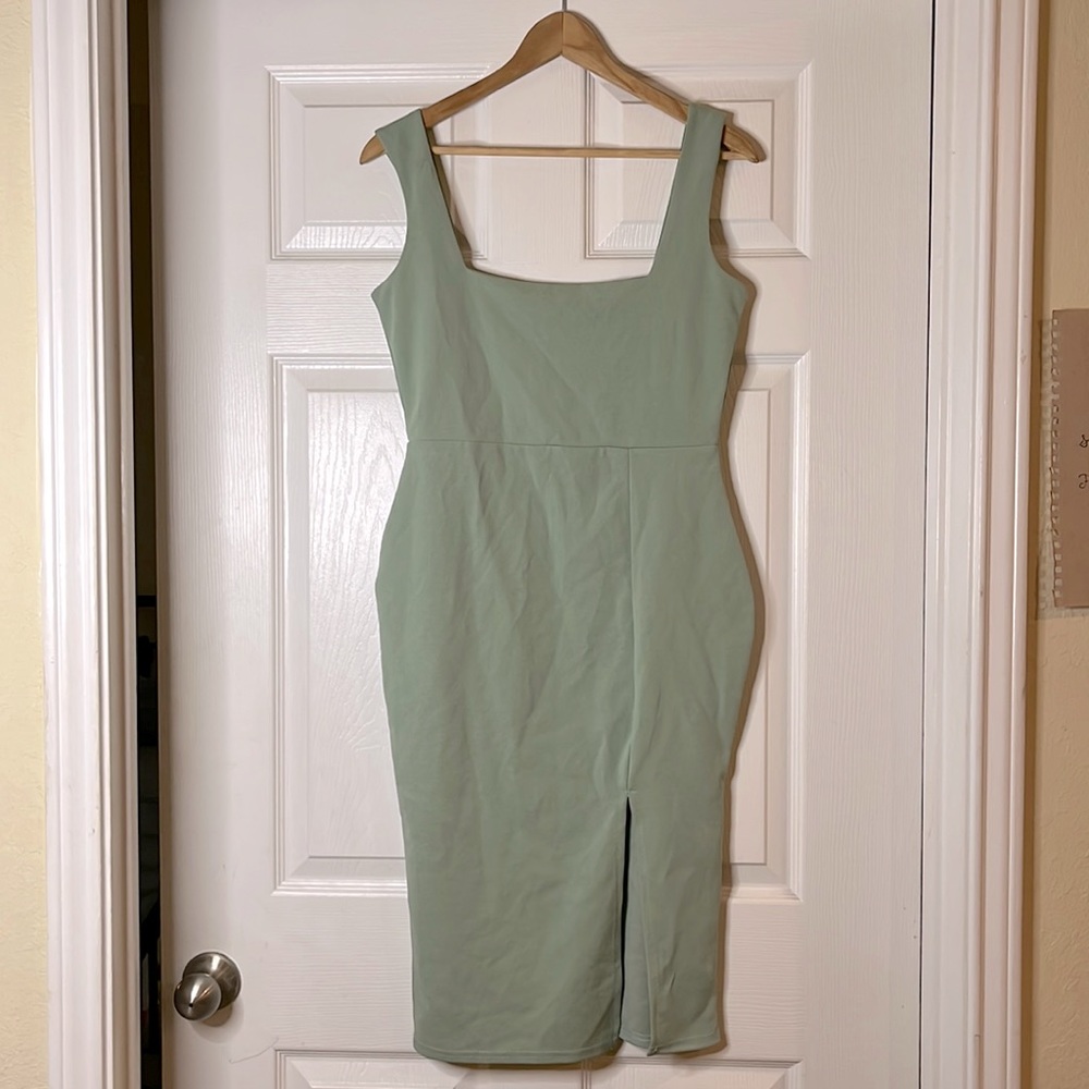 Mint Green Midi Dress